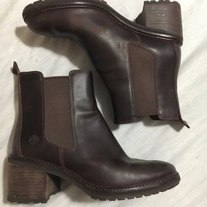 Timberland heeled Chelsea boots